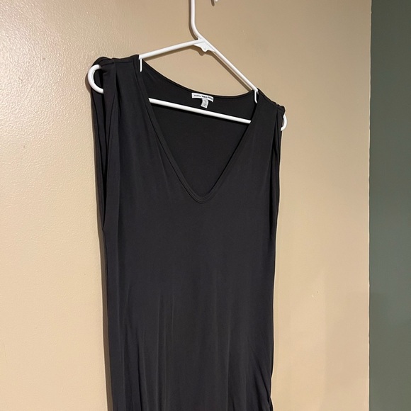 James Perse Twisted Sleeve Tube Midi Dress in Dark Gray Size 3 (L) Minimalist - Picture 6 of 11